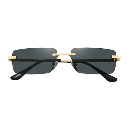 Stylish Green Lion sunglasses worn outdoors
