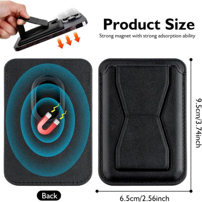 Magnetic Card Holder & Stand – Slim MagSafe Wallet for iPhone with Adjustable Kickstand