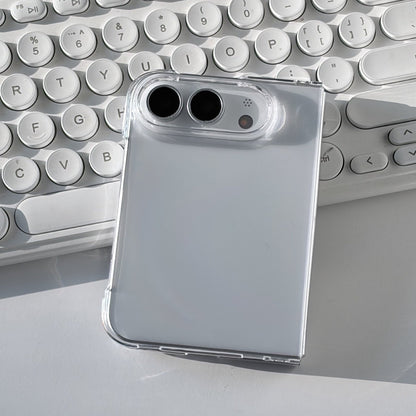 Clear Hard Case for iPhone Duo - Two-Piece with Hinge Protection