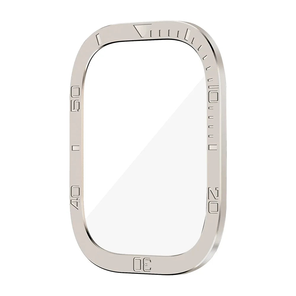 Apple Watch Ultra protective case without band showing precise cutouts.
