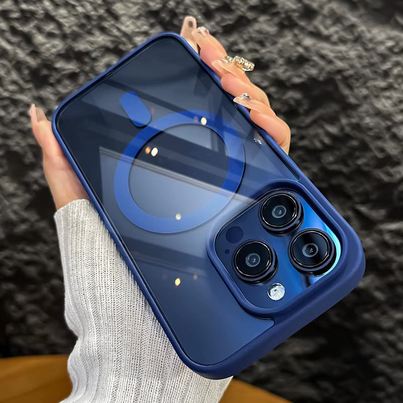Framed Edge MagSafe Case | Shockproof Magnetic iPhone Case | anti-yellowing | 14,15,16 series