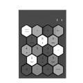 Wireless Hexagon Numerical Keyboard With Calculator MOFii SK-660AG
