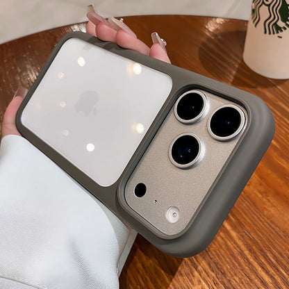 Slim bumper case with transparent back and TPU edges
