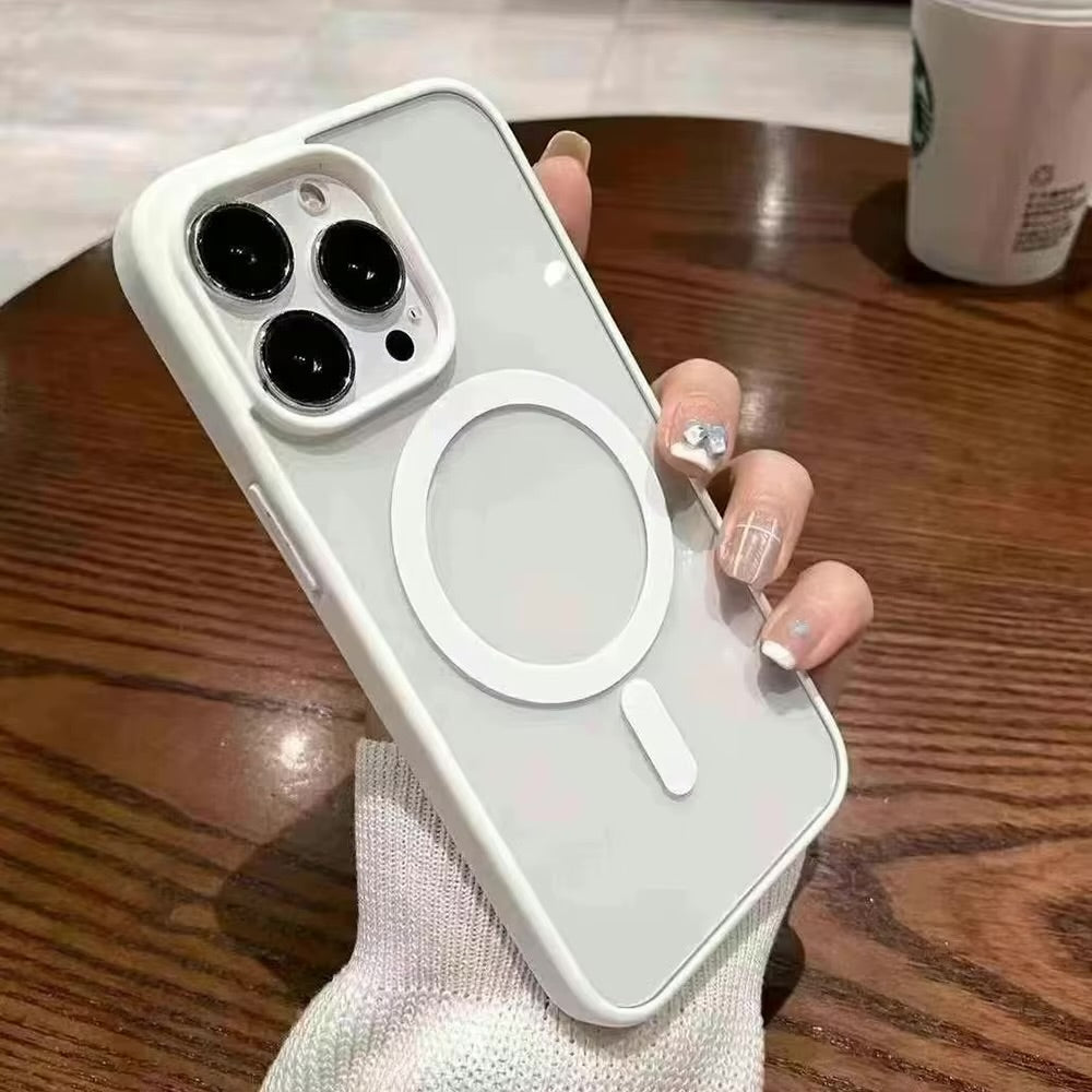 Framed Edge MagSafe Case | Shockproof Magnetic iPhone Case | anti-yellowing | 14,15,16 series