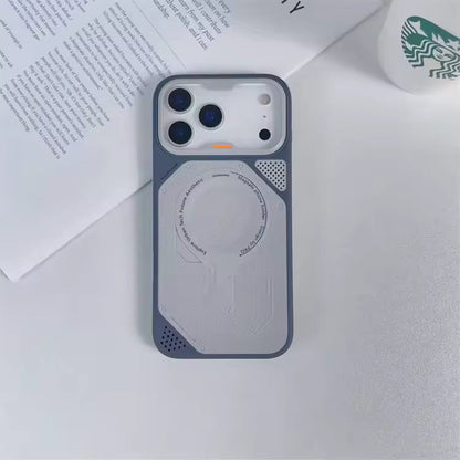 Two-tone contrast case - coloured frame against contrasting back panel