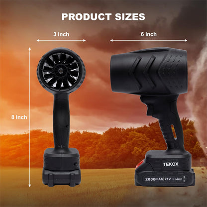 Two included rechargeable batteries for 48V portable vacuum showing double runtime capability
