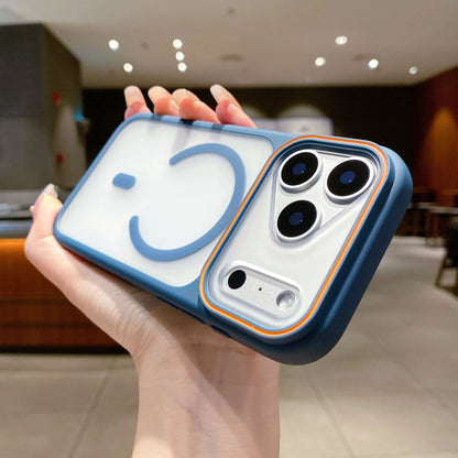 Magnetic wireless charging case with privacy camera cover
