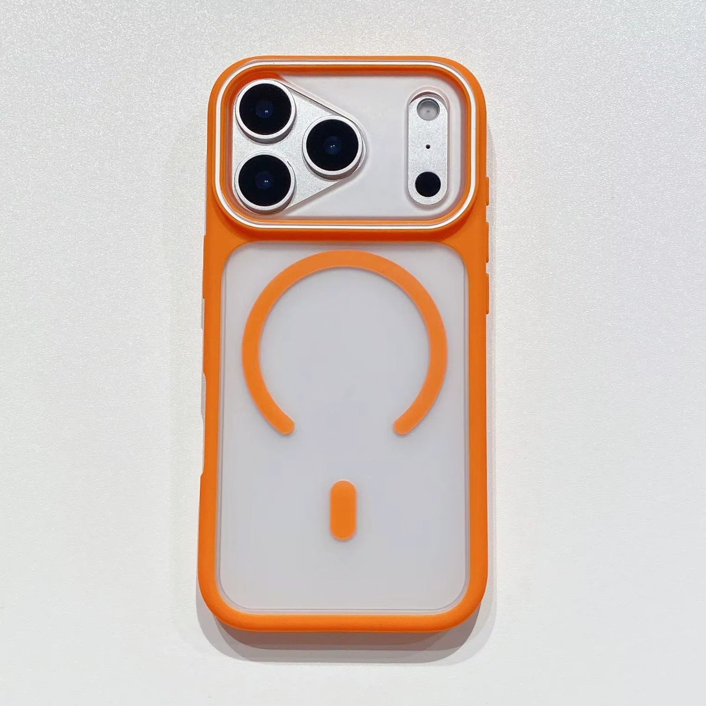 MagSafe TPU case with sliding camera cover protection
