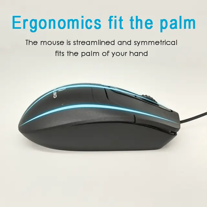 Mikuso KB-C012 Wired Keyboard & Mouse Combo – Ergonomic, Durable & Plug-and-Play
