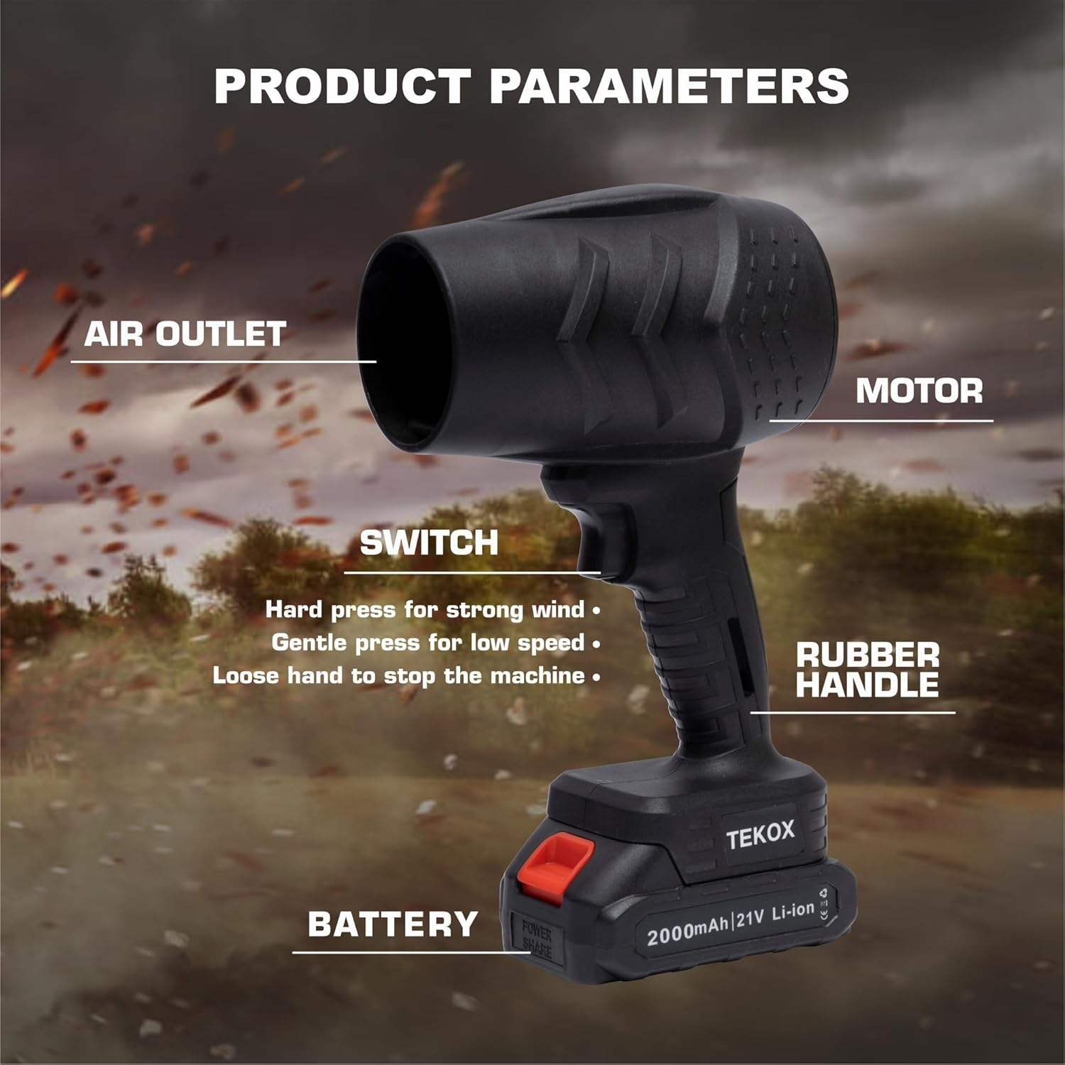 Cordless handheld vacuum 48V showing transparent dust cup, HEPA filter and swappable battery slot

