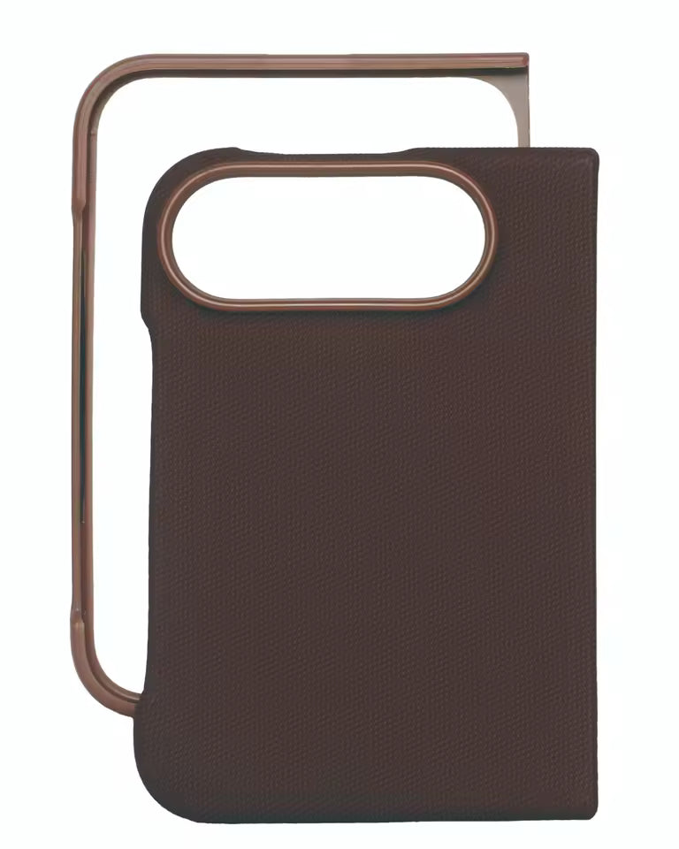iPhone Duo leather case with screen protection brown