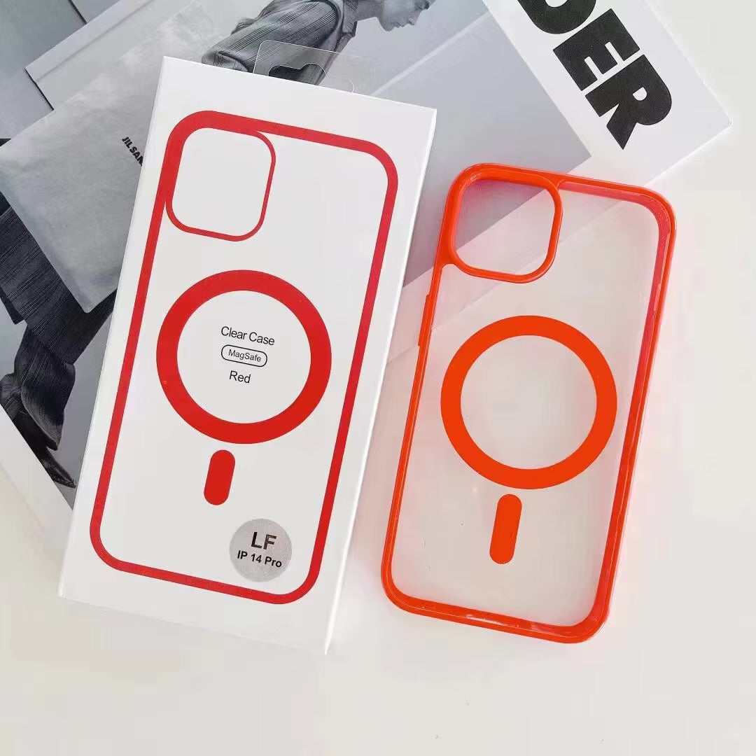 Framed Edge MagSafe Case | Shockproof Magnetic iPhone Case | anti-yellowing | 14,15,16 series
