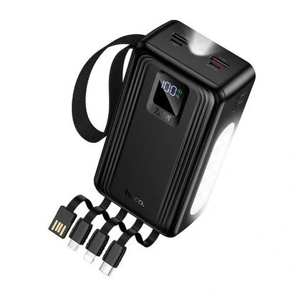 Hoco J173A 22.5W 30000mAh Power Bank with Four Built-in Cables