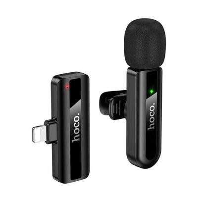 Hoco L20 Clip-On Lavalier Microphone – Crystal Clear Audio for iPhone Lightning