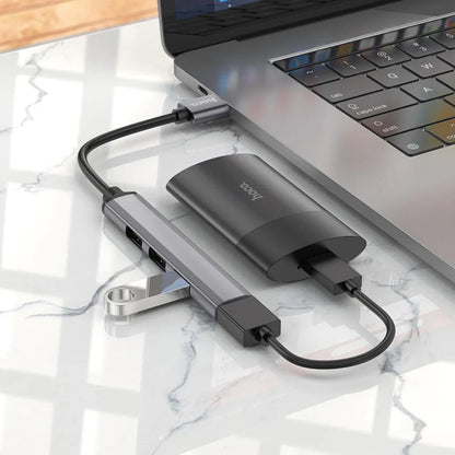 Hoco HB26 USB Hub 4-in-1 USB-A to USB Adapter