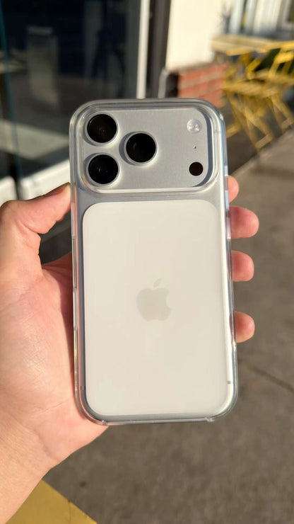 iPhone 17 MagSafe Clear Case – Original IC with White Back