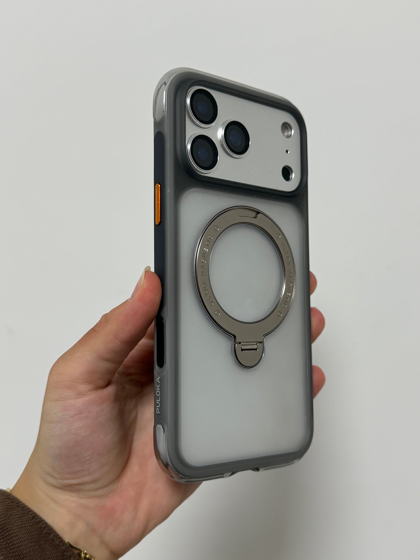 Puloka Airbag Magnetic Stand Case for iPhone 17 Pro&ProMax