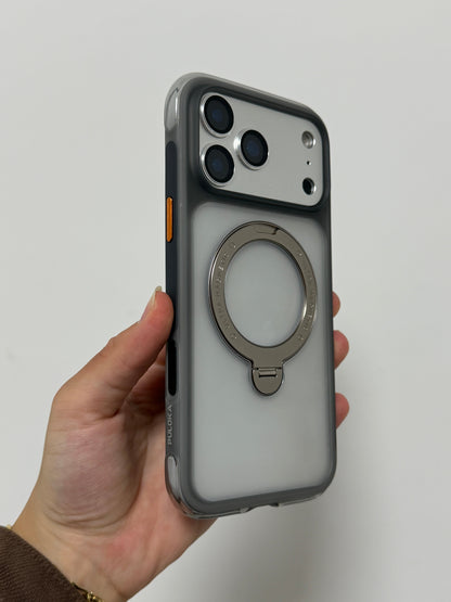 Puloka Airbag Magnetic Stand Case for iPhone 17 Pro&ProMax
