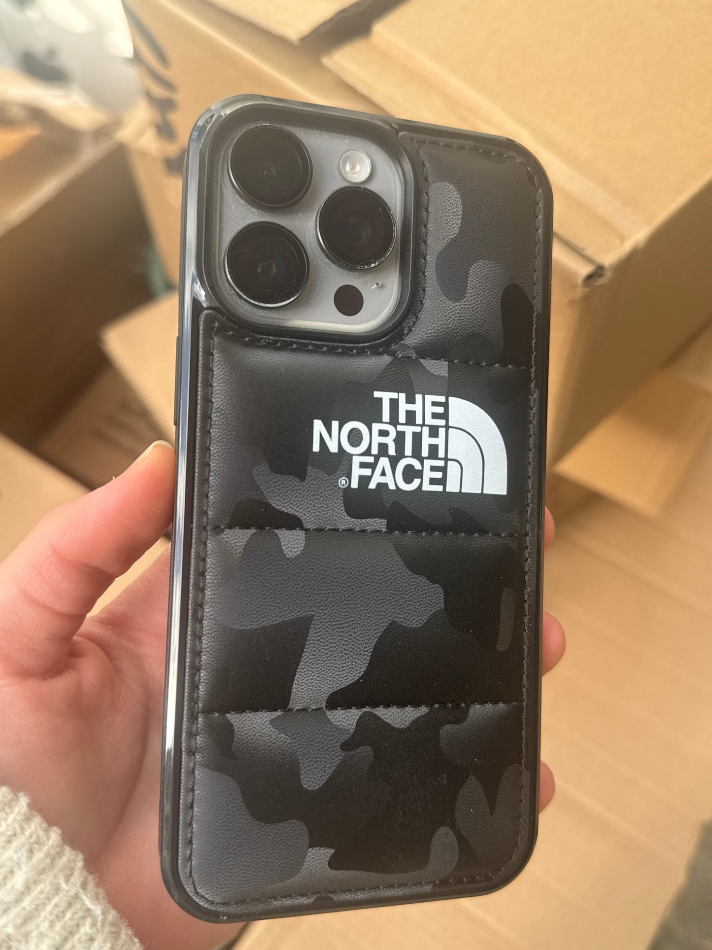 North Face Puffer Phone Case