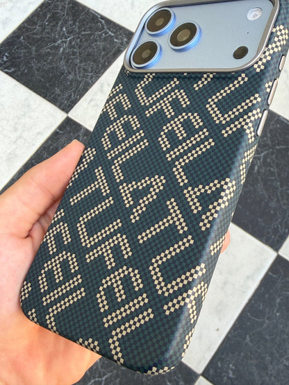 Carbon weave iPhone 17/18 Pro case - raised camera surround