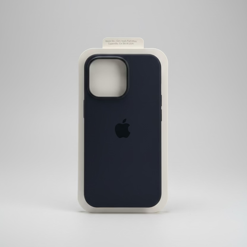 Silicone MagSafe case for iPhone with magnetic ring
