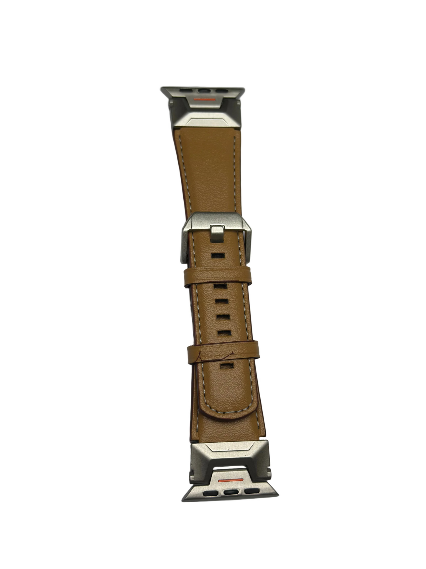 Genuine Leather Band for Apple Watch – Classic Strap with Metal Connectors