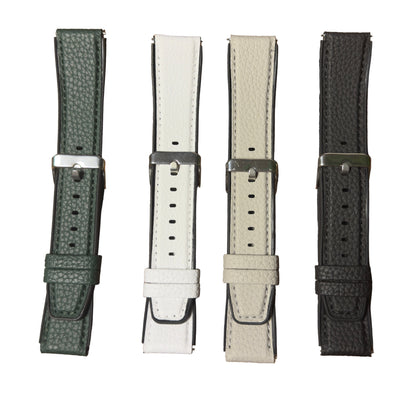 Leather Watch Band 20 mm & 22 mm – Compatible with Samsung, Xiaomi & Huawei