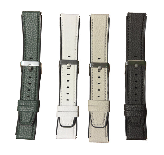 Leather Watch Band 20 mm & 22 mm – Compatible with Samsung, Xiaomi & Huawei