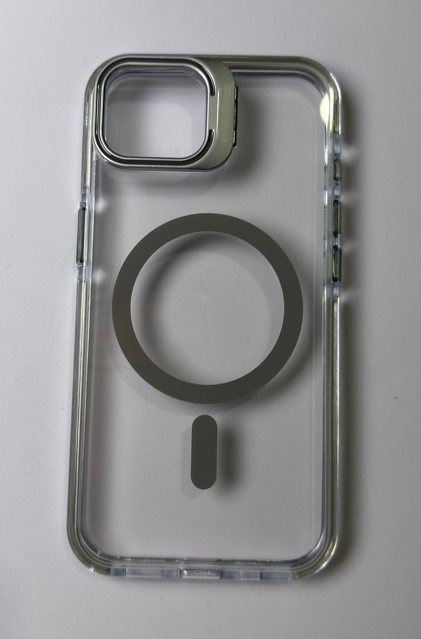 iPhone 16e MagSafe Case with Stand – Clear Shockproof Cover with Camera Frame