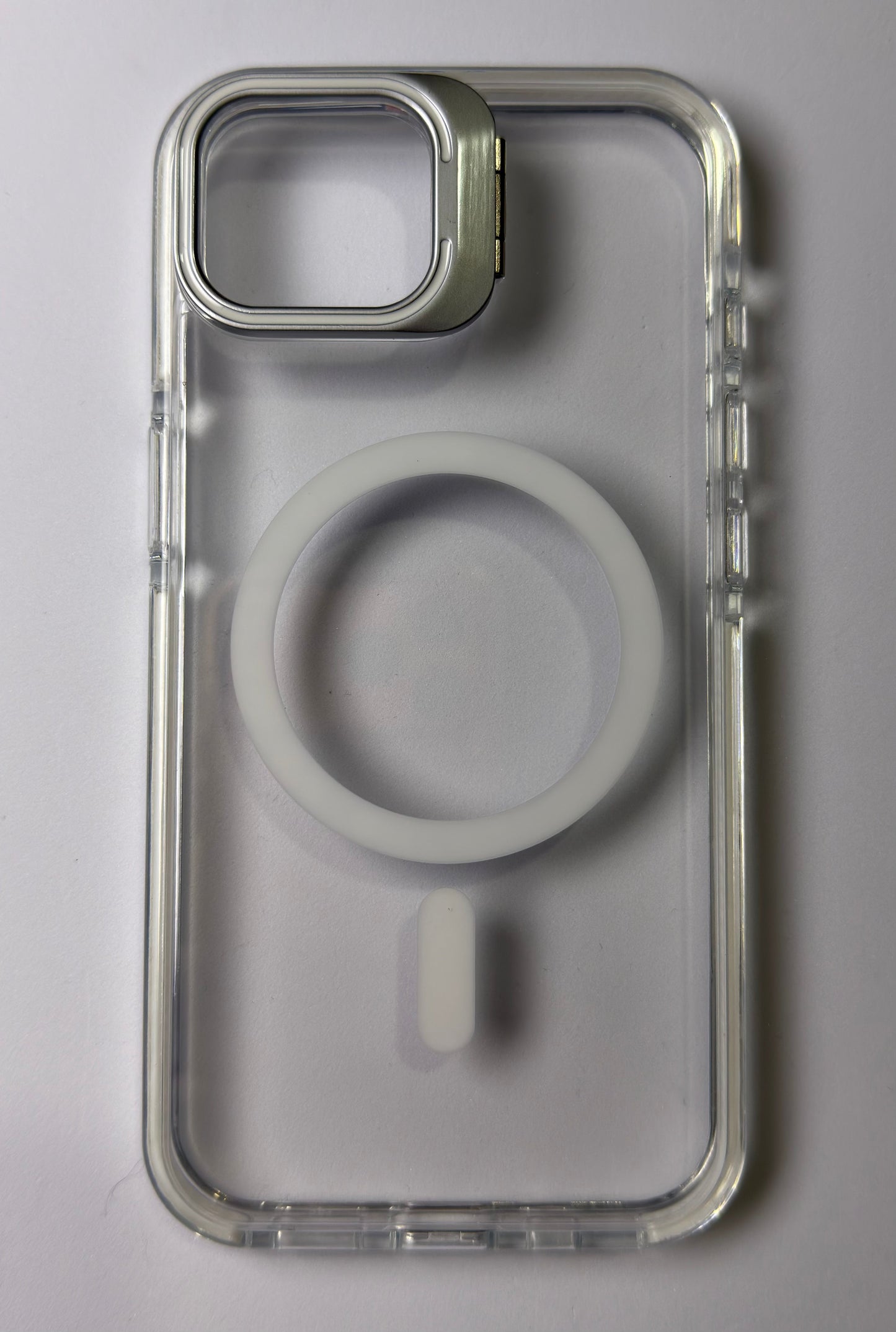 iPhone 16e MagSafe Case with Stand – Clear Shockproof Cover with Camera Frame