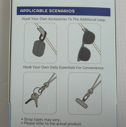X-Level Multi Strap Phone Lanyard & Wrist Strap with Clip Attachment
