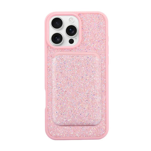 Glitter MagSafe Case with Magnetic Wallet