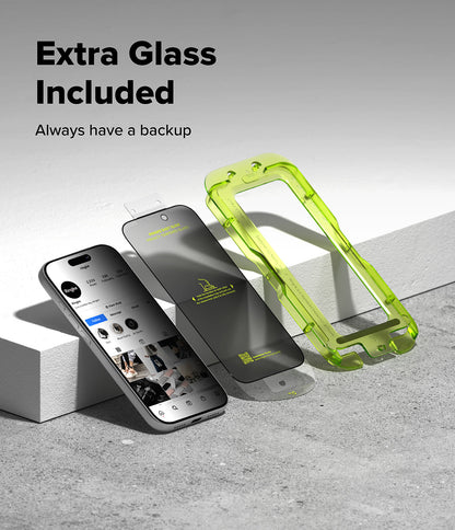 Pack contents: 2 privacy screen protectors and installation tray