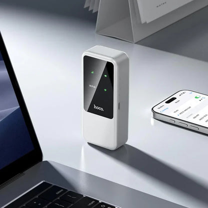 HOCO HI42 2.4G Mobile Portable 4G WiFi Router with Dual 2000mAh Battery