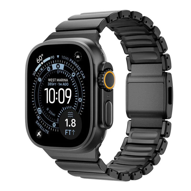 Stratos Stainless Steel Band for Apple Watch – Premium Metal Strap