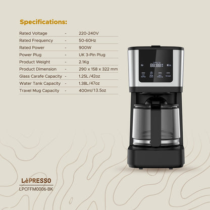LePresso Rich Brew Coffee Machine Interactive Touch Display Original