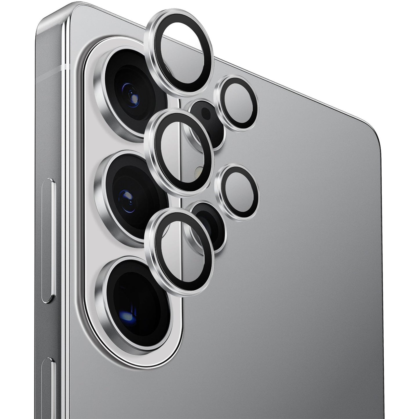 Ultra-thin camera lens protector for Samsung S26 Ultra smartphone.