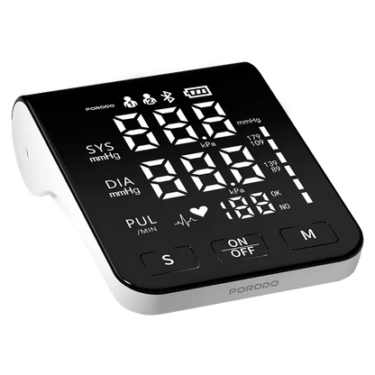 Porodo LiveOn digital blood pressure monitor with dual-user memory
