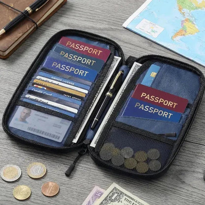 Smart Passport Holder Porodo Milano – RFID Blocking Travel Wallet