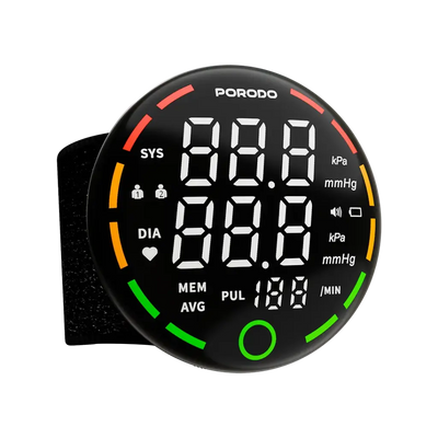 Porodo LiveOn digital blood pressure monitor with one-key measurement
