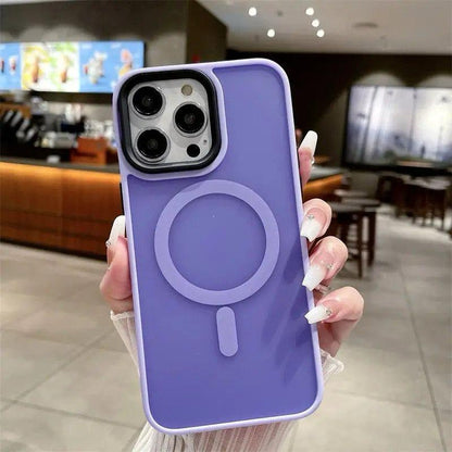 Matte Shockproof Case with MagSafe Compatibility – Ultimate Protection for iPhone & Samsung