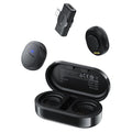 Dual Magnetic Wireless Lavalier Microphone with AI Noise Reduction ACEFAST