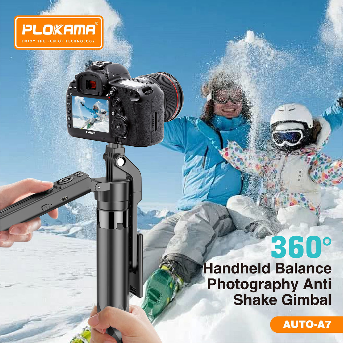 Plokama Live K10 Selfie Stick Tripod – Extended to 200cm