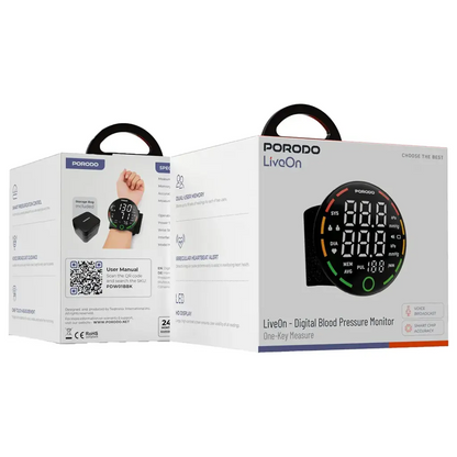 Porodo LiveOn health monitor with pulse rate detection