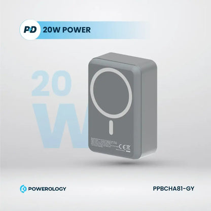 Powerology 30000mAh MagSafe Aluminum Power Bank - Black