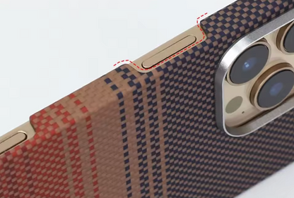 Orange Knit MagSafe Case for iPhone – Stylish Slim Protection