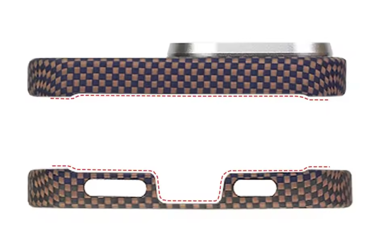 Orange Knit MagSafe Case for iPhone – Stylish Slim Protection