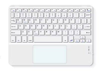 Wireless Touchpad Keyboard 10-Inch Rechargeable – Slim Multi-Device Keyboard (eng+arab)