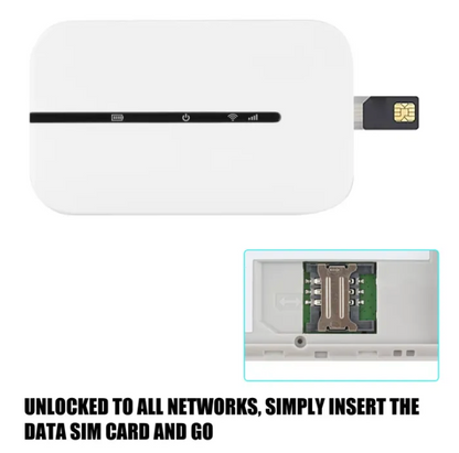 Wireless mobile WiFi PRO 150Mbps hotspot pocket device.
