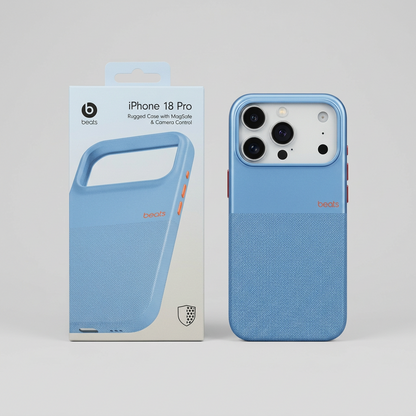 Beats Rugged MagSafe Case iPhone 18 Pro – Light Blue with Box